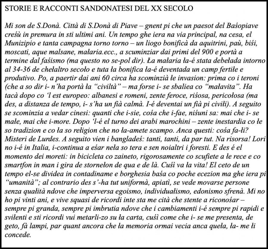 AE NA STORIA LONGA….