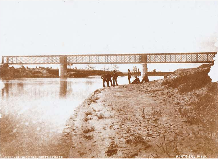 Foto originali del ponte ferroviario sulla linea Venezia – Portogruaro ai primi del 1900
